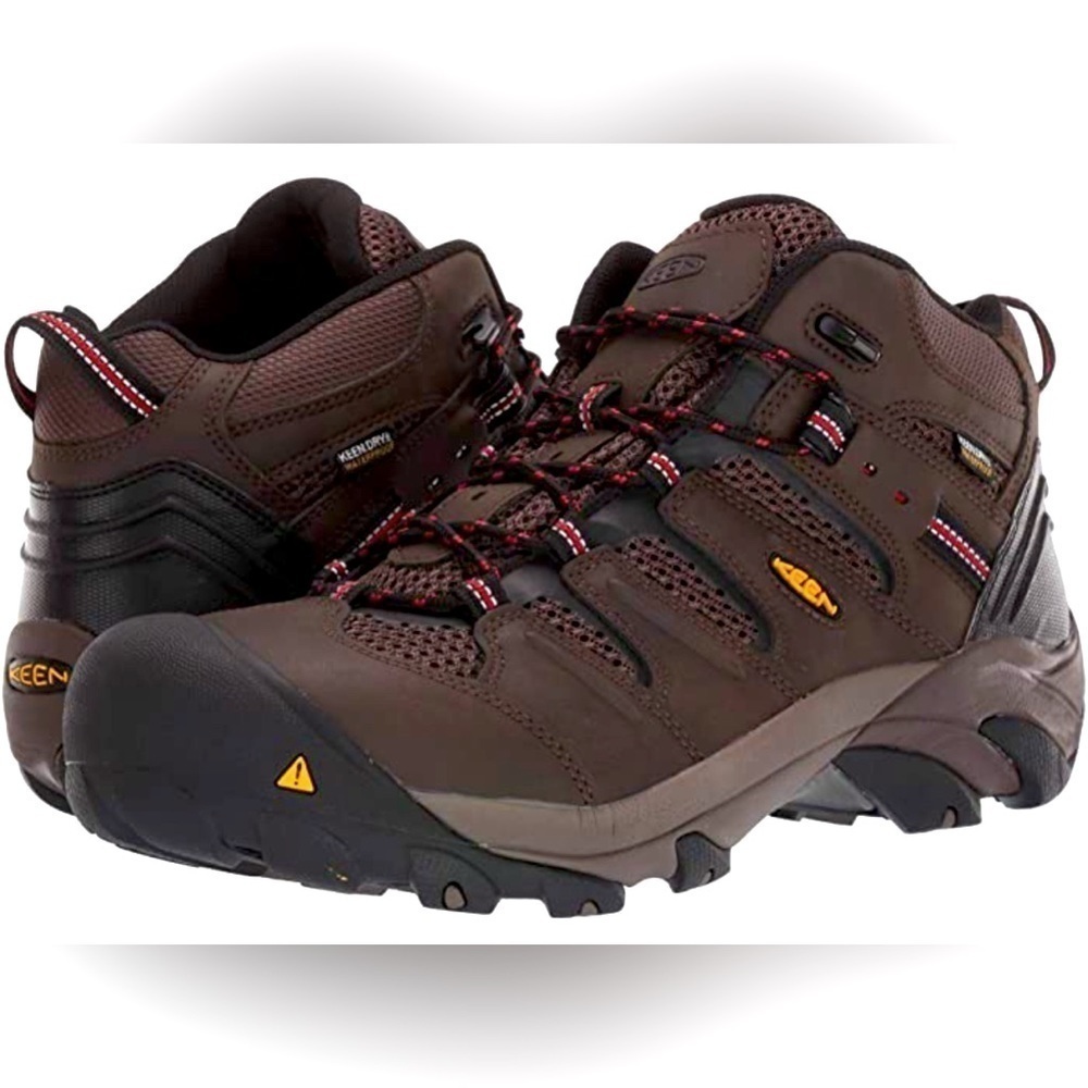 KEEN Utility Lansing Mid Waterproof Steel Toe work boot Size 10.5 EE NEW